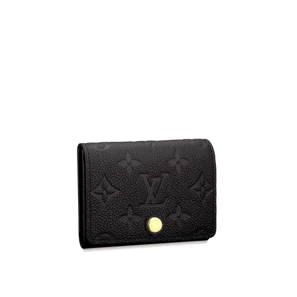 Authentic Louis-Vuitton Card Holder/Wallet In Monogram Empreinte leather! NEW!